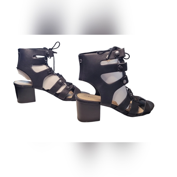 Simply Vera Vera Wang Sandals Back Gladiator Chunky Heel - Picture 9 of 16